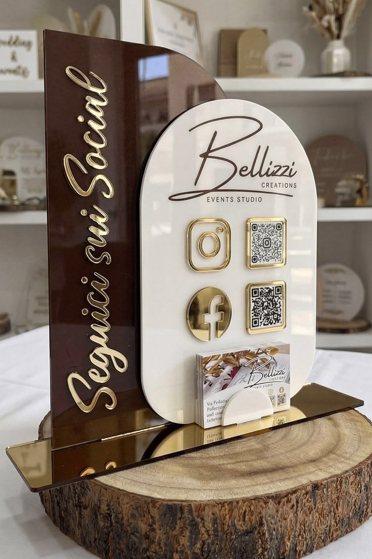 Acrylic Social Media Display